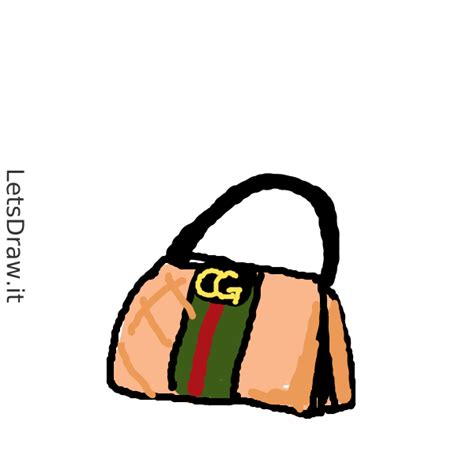 how to draw gucci bag